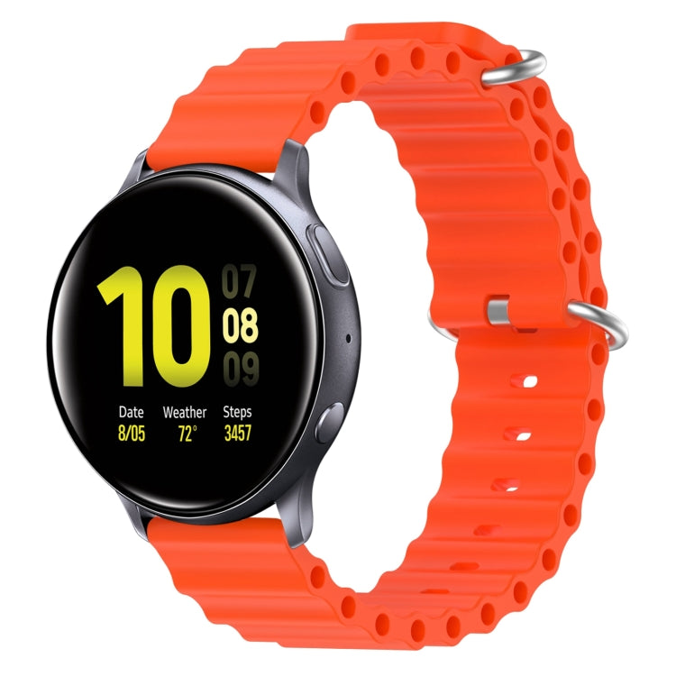 20mm Ocean Style Silicone Solid Color Watch Band, For Samsung Galaxy Watch Active 2 44mm, For Samsung Galaxy Watch 42mm
