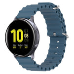 20mm Ocean Style Silicone Solid Color Watch Band, For Samsung Galaxy Watch Active 2 44mm, For Samsung Galaxy Watch 42mm