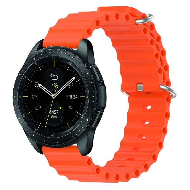20mm Ocean Style Silicone Solid Color Watch Band, For Samsung Galaxy Watch Active 2 44mm, For Samsung Galaxy Watch 42mm