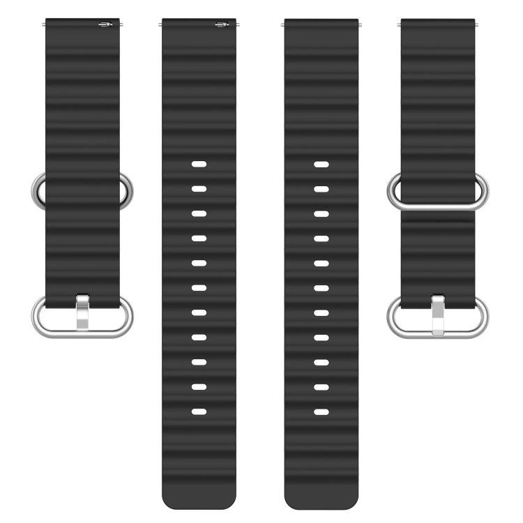 20mm Ocean Style Silicone Solid Color Watch Band, For Garmin Garminmove Style, For Garmin Forerunner 645 Music