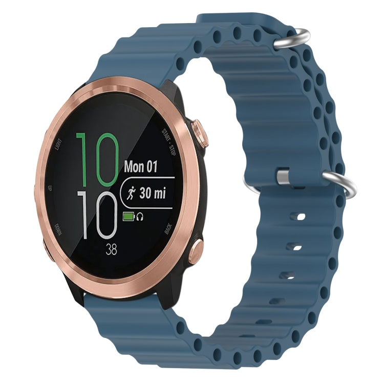 20mm Ocean Style Silicone Solid Color Watch Band, For Garmin Garminmove Style, For Garmin Forerunner 645 Music