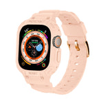 For Apple Watch Ultra 3 / 2 / 1 49mm JUNSUNMAY Integrated TPU Case Adjustable Elastic Watch Band