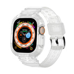 For Apple Watch Ultra 3 / 2 / 1 49mm JUNSUNMAY Integrated TPU Case Adjustable Elastic Watch Band