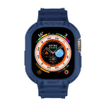 For Apple Watch Ultra 3 / 2 / 1 49mm JUNSUNMAY Integrated TPU Case Adjustable Elastic Watch Band