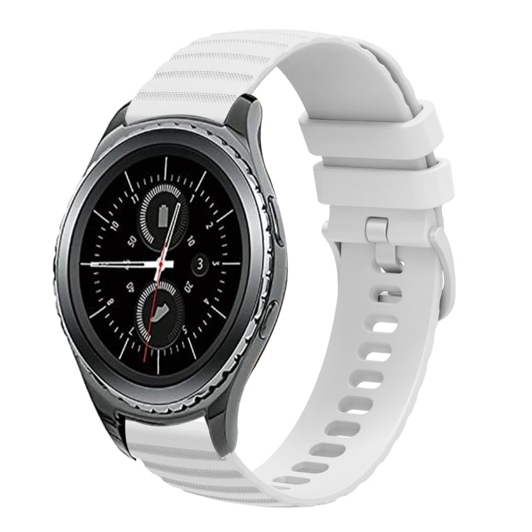 20mm Wavy Dotted Solid-Color Silicone Watch Band, For Samsung Galaxy Gear S2 Classic