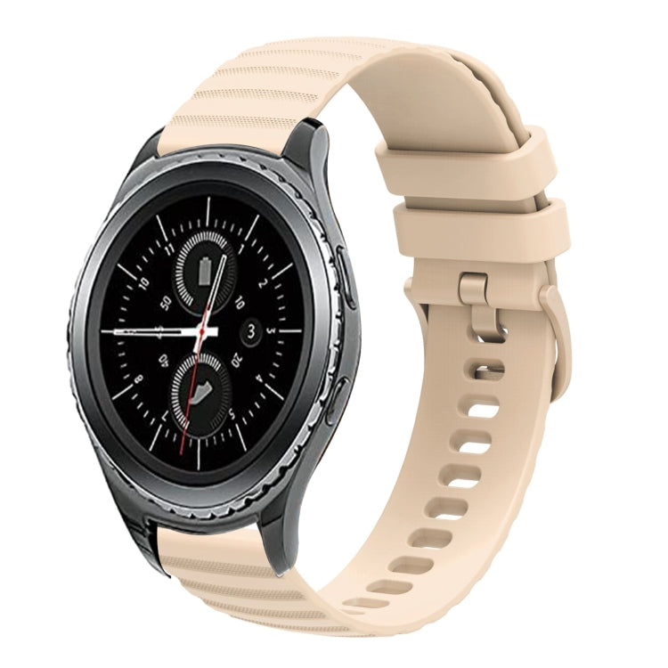 20mm Wavy Dotted Solid-Color Silicone Watch Band, For Samsung Galaxy Gear S2 Classic