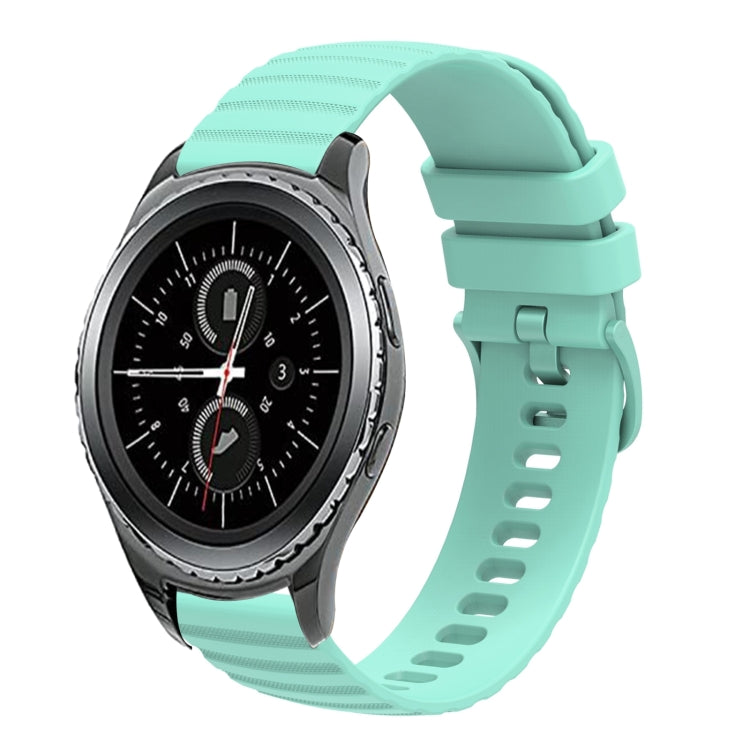20mm Wavy Dotted Solid-Color Silicone Watch Band, For Samsung Galaxy Gear S2 Classic