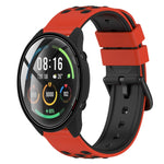22mm Two-Color Porous Silicone Watch Band, For Xiaomi MI Watch Color