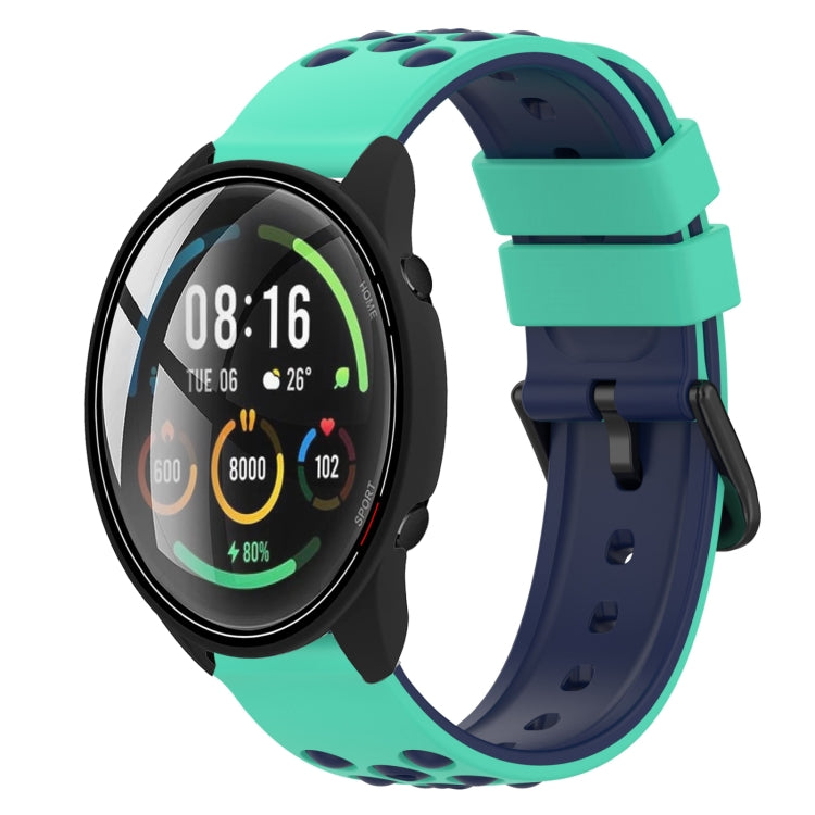 22mm Two-Color Porous Silicone Watch Band, For Xiaomi MI Watch Color