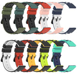 22mm Two-Color Porous Silicone Watch Band, For Samsung Galaxy Watch3 45mm, For Samsung Galaxy Watch 46mm, For Samsung Gear S3 Classic, For Samsung Gear S3 Frontier