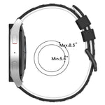 22mm Two-Color Porous Silicone Watch Band, For Samsung Galaxy Watch3 45mm, For Samsung Galaxy Watch 46mm, For Samsung Gear S3 Classic, For Samsung Gear S3 Frontier
