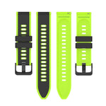 22mm Two-Color Silicone Watch Band, For Samsung Galaxy Watch Active2 44mm, For Samsung Galaxy Watch 42mm