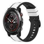 22mm Two-Color Silicone Watch Band, For Amazfit 3, For Amazfit GTR 47mm