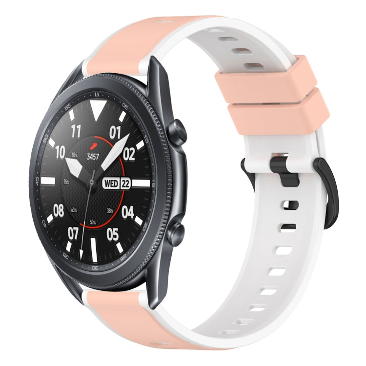 22mm Two-Color Silicone Watch Band, For Samsung Galaxy Watch3 45mm, For Samsung Galaxy Watch 46mm, For Samsung Gear S3 Classic, For Samsung Gear S3 Frontier