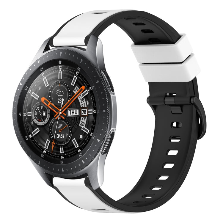 22mm Two-Color Silicone Watch Band, For Samsung Galaxy Watch3 45mm, For Samsung Galaxy Watch 46mm, For Samsung Gear S3 Classic, For Samsung Gear S3 Frontier