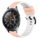 22mm Two-Color Silicone Watch Band, For Samsung Galaxy Watch3 45mm, For Samsung Galaxy Watch 46mm, For Samsung Gear S3 Classic, For Samsung Gear S3 Frontier