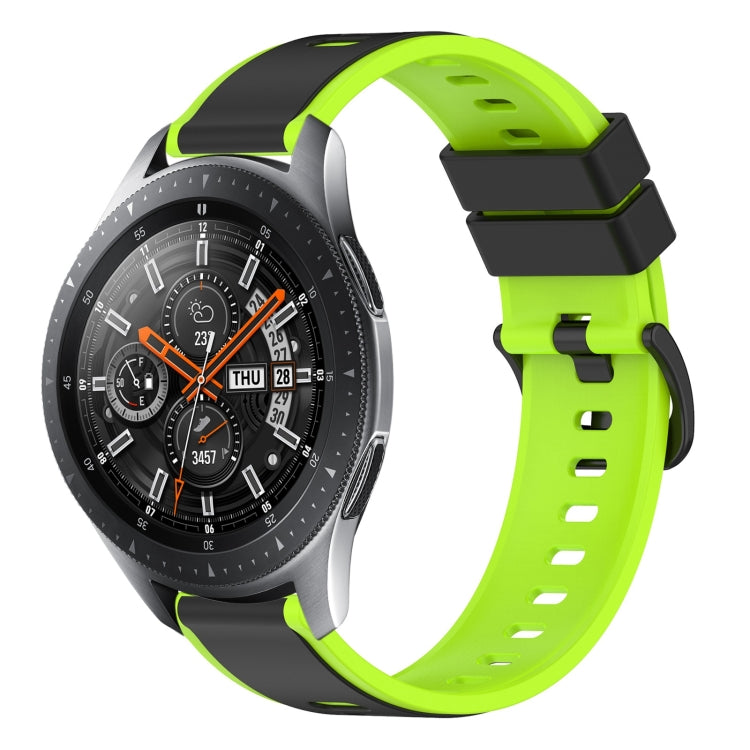 22mm Two-Color Silicone Watch Band, For Samsung Galaxy Watch3 45mm, For Samsung Galaxy Watch 46mm, For Samsung Gear S3 Classic, For Samsung Gear S3 Frontier