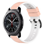 22mm Two-Color Silicone Watch Band, For Samsung Galaxy Watch3 45mm, For Samsung Galaxy Watch 46mm, For Samsung Gear S3 Classic, For Samsung Gear S3 Frontier