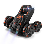 Voiture acrobatique MoFun à cinq roues avec bras oscillant à 360°, voiture télécommandée multifonctionnelle 2,4 GHz, commande simple ou double.