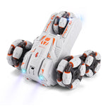Voiture acrobatique MoFun à cinq roues avec bras oscillant à 360°, voiture télécommandée multifonctionnelle 2,4 GHz, commande simple ou double.