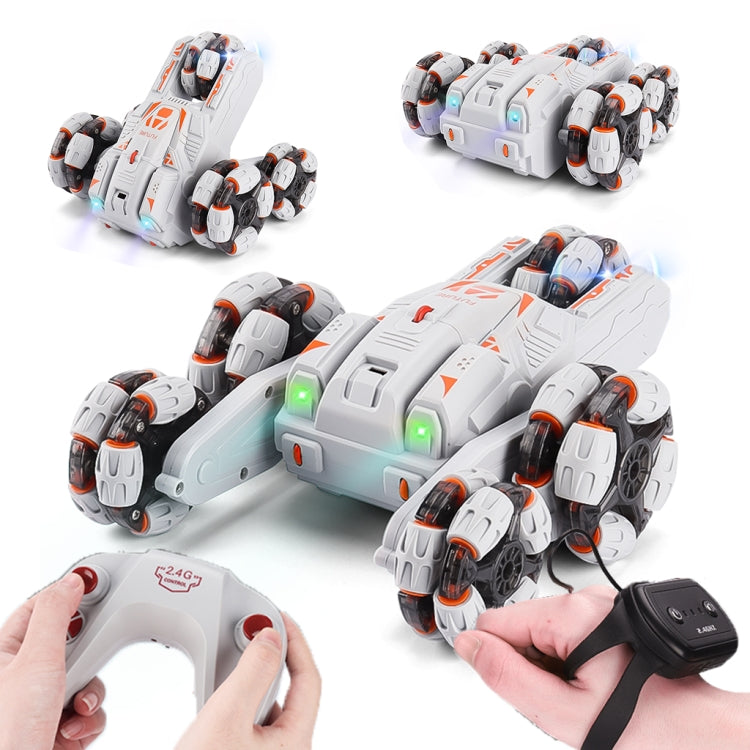 Voiture acrobatique MoFun à cinq roues avec bras oscillant à 360°, voiture télécommandée multifonctionnelle 2,4 GHz, commande simple ou double.
