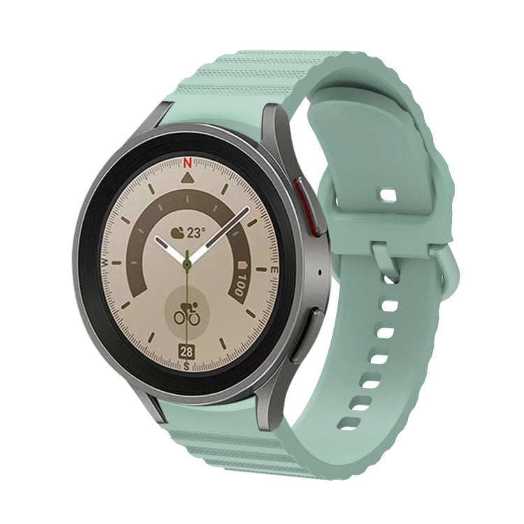 Wave Dotted Pure Color Buckle Silicone Watch Band, For Samsung Galaxy Watch 5 / 5 Pro, For Samsung Galaxy Watch 4