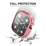 For Apple Watch Ultra 3 / 2 / 1 49mm ENKAY Full Coverage Electroplated Soft TPU Case with Screen Film