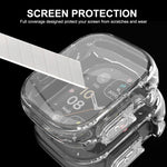 For Apple Watch Ultra / Ultra 2 49mm ENKAY Full Coverage Transparent Soft TPU Case with Screen Film