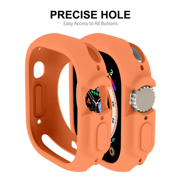 For Apple Watch Ultra 3 / 2 / 1 49mm ENKAY Solid Color Protective Soft TPU Frame Case