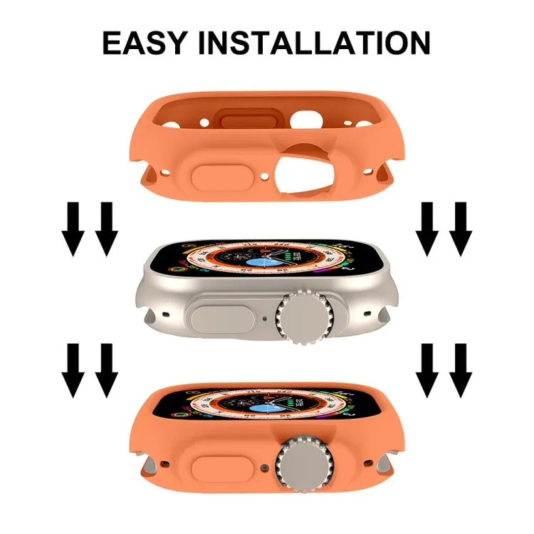 For Apple Watch Ultra 3 / 2 / 1 49mm ENKAY Solid Color Protective Soft TPU Frame Case