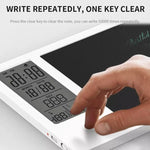 لوح كتابة إلكتروني محمول HYD-1004 بحجم 10 بوصة، تقويم إلكتروني مكتبي بشاشة LCD