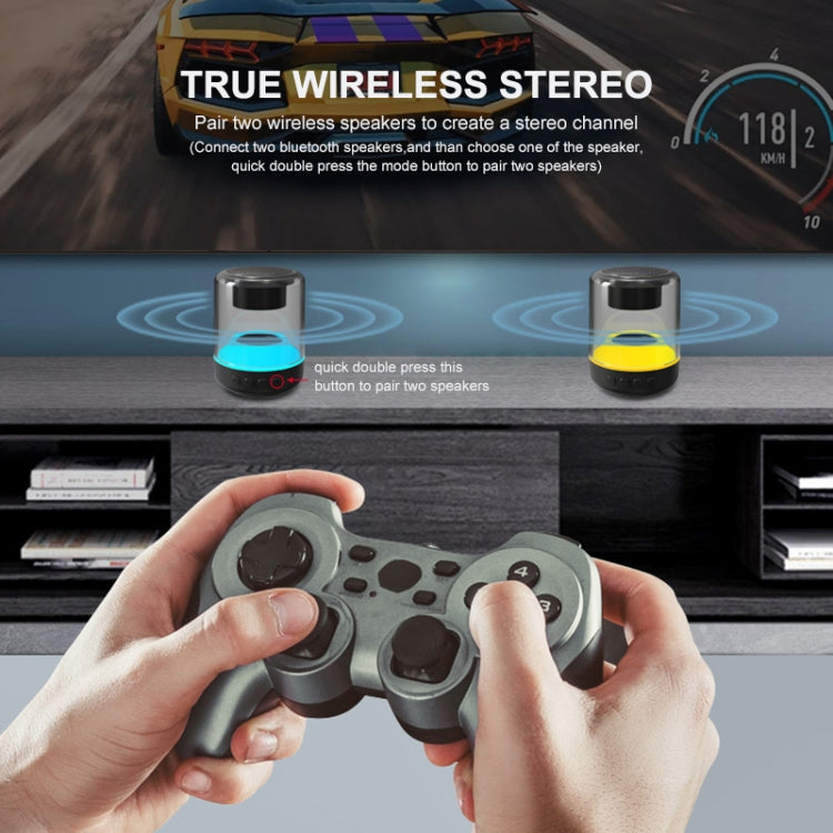 ENKAY Hat-Prince Portable RGB Light Wireless Bluetooth Speaker, S, L