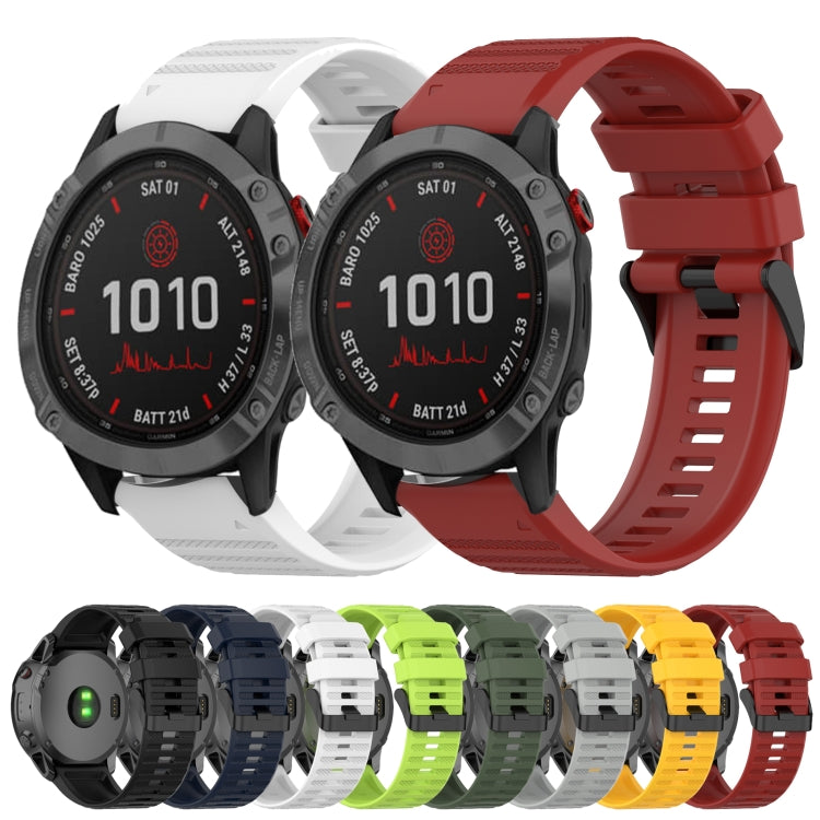 26mm Horizontal Texture Silicone Watch Band with Removal Tool, For Garmin Fenix 6X Sapphire, For Garmin Fenix 5X Sapphire, For Garmin Fenix 5X Plus, For Garmin Fenix 3, For Garmin Fenix 3 HR, For Garmin Fenix 3 Sapphire
