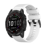 22mm Horizontal Texture Silicone Watch Band with Removal Tool, For Garmin Fenix 7, For Garmin Fenix 7 Solar, For Garmin Fenix 7 Sapphire Solar, For Garmin Epix Gen 2, For Garmin Approach S62, For Garmin Fenix 6 GPS