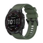 22mm Horizontal Texture Silicone Watch Band with Removal Tool, For Garmin Fenix 7, For Garmin Fenix 7 Solar, For Garmin Fenix 7 Sapphire Solar, For Garmin Epix Gen 2, For Garmin Approach S62, For Garmin Fenix 6 GPS