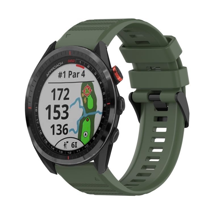 22mm Horizontal Texture Silicone Watch Band with Removal Tool, For Garmin Fenix 7, For Garmin Fenix 7 Solar, For Garmin Fenix 7 Sapphire Solar, For Garmin Epix Gen 2, For Garmin Approach S62, For Garmin Fenix 6 GPS