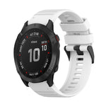 22mm Horizontal Texture Silicone Watch Band with Removal Tool, For Garmin Fenix 7, For Garmin Fenix 7 Solar, For Garmin Fenix 7 Sapphire Solar, For Garmin Epix Gen 2, For Garmin Approach S62, For Garmin Fenix 6 GPS