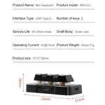 MK321BT Bluetooth 5.1 3 Keys Custom Keys Game Office PS Clip Macro Programming Keypad