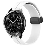 22mm Solid Color Magnetic Clasp Silicone Watch Band, For Samsung Galaxy Watch3 45mm, For Samsung Galaxy Watch 46mm, For Samsung Gear S3 Classic, For Samsung Gear S3 Frontier