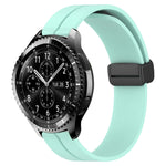 22mm Solid Color Magnetic Clasp Silicone Watch Band, For Samsung Galaxy Watch3 45mm, For Samsung Galaxy Watch 46mm, For Samsung Gear S3 Classic, For Samsung Gear S3 Frontier