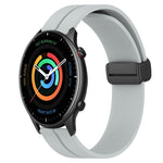 22mm Solid Color Magnetic Clasp Silicone Watch Band, For Amazfit GTR 2, For Amazfit 3, For Amazfit GTR 47mm