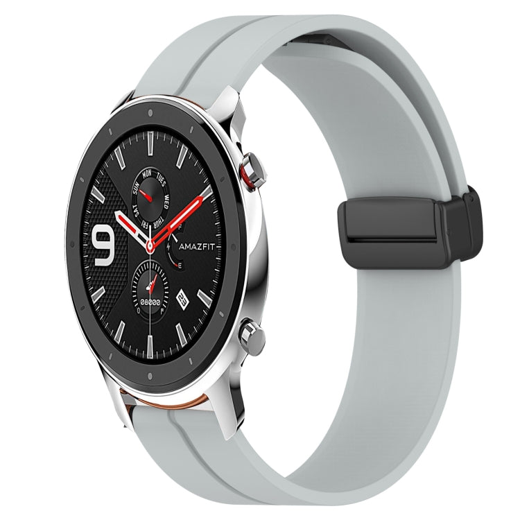 22mm Solid Color Magnetic Clasp Silicone Watch Band, For Amazfit GTR 2, For Amazfit 3, For Amazfit GTR 47mm