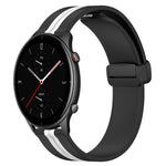 22mm Folding Magnetic Clasp Silicone Watch Band, For Amazfit GTR 4, For Amazfit GTR 3, For Amazfit GTR 3 Pro, For Amazfit GTR 2e