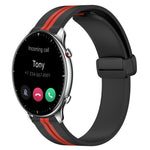 22mm Folding Magnetic Clasp Silicone Watch Band, For Amazfit GTR 2, For Amazfit 3, For Amazfit GTR 47mm