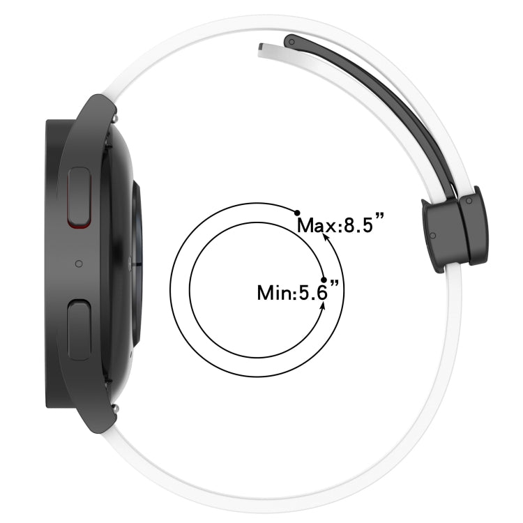 22mm Folding Magnetic Clasp Silicone Watch Band, For Amazfit GTR 2, For Amazfit 3, For Amazfit GTR 47mm
