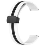 22mm Folding Magnetic Clasp Silicone Watch Band, For Huawei Watch 3 Pro, For Huawei GT2 Pro, For Huawei Watch GT 2E, For Huawei GT2 46mm