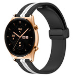 22mm Folding Magnetic Clasp Silicone Watch Band, For Honor Watch GS 3, For Honor Watch GS Pro, For Honor Magic Watch 2 46mm, For Honor Watch Dream
