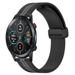 22mm Folding Magnetic Clasp Silicone Watch Band, For Honor Watch GS 3, For Honor Watch GS Pro, For Honor Magic Watch 2 46mm, For Honor Watch Dream