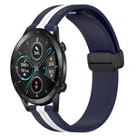 22mm Folding Magnetic Clasp Silicone Watch Band, For Honor Watch GS 3, For Honor Watch GS Pro, For Honor Magic Watch 2 46mm, For Honor Watch Dream