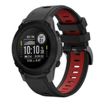 22mm Two-Color Sports Silicone Watch Band, For Garmin Instinct, For Garmin Descent G1